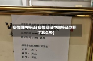 疫情国内签证(疫情期间中国签证到期了怎么办)