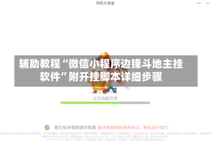 辅助教程“微信小程序边锋斗地主挂软件”附开挂脚本详细步骤