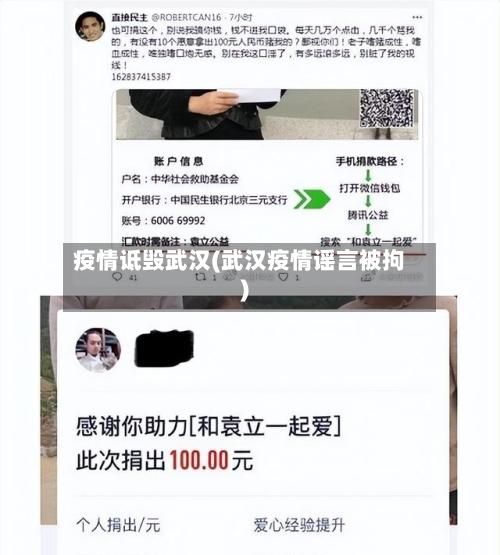 疫情诋毁武汉(武汉疫情谣言被拘)-第2张图片