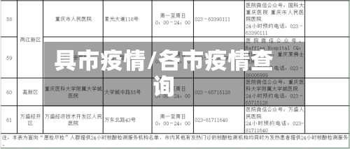 具市疫情/各市疫情查询-第1张图片