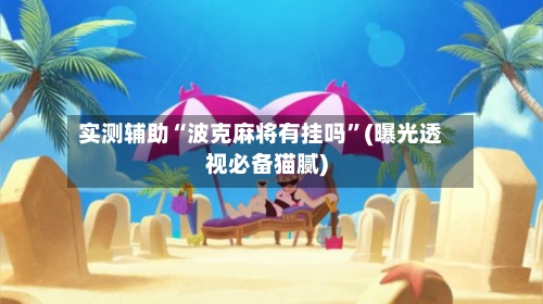 实测辅助“波克麻将有挂吗”(曝光透视必备猫腻)-第1张图片