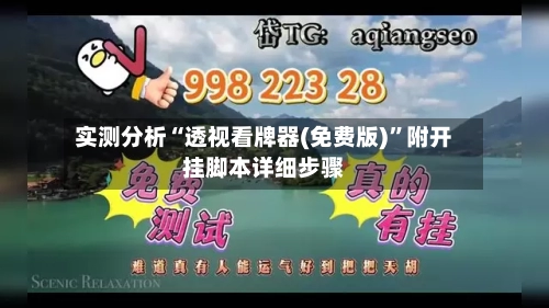 实测分析“透视看牌器(免费版)	”附开挂脚本详细步骤-第3张图片