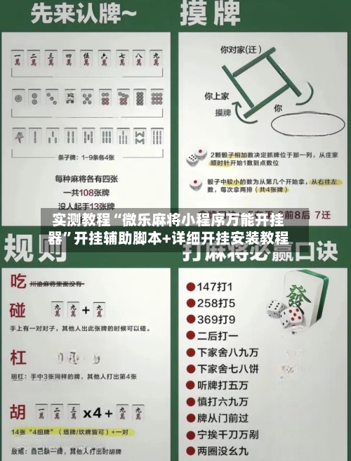 实测教程“微乐麻将小程序万能开挂器”开挂辅助脚本+详细开挂安装教程-第1张图片
