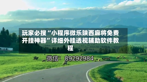 玩家必搜“小程序微乐陕西麻将免费开挂神器	”详细外挂透视辅助软件教程-第1张图片