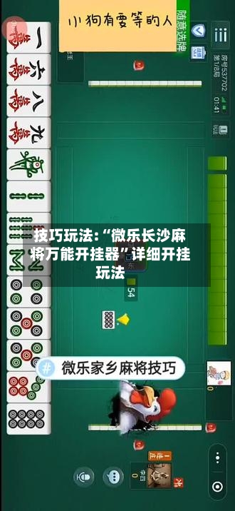技巧玩法:“微乐长沙麻将万能开挂器	”详细开挂玩法-第2张图片