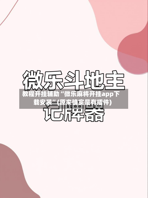 教程开挂辅助“微乐麻将开挂app下载安装”(原来确实是有插件)-第3张图片