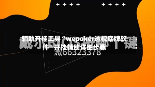 辅助开挂工具“wepoker透视底牌软件	”开挂辅助详细步骤-第1张图片