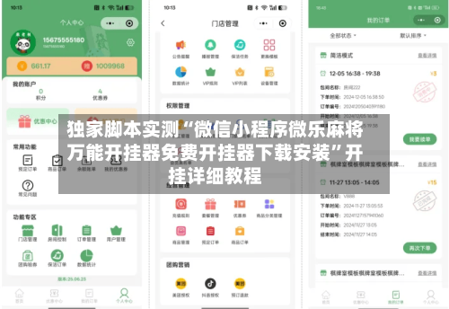 独家脚本实测“微信小程序微乐麻将万能开挂器免费开挂器下载安装	”开挂详细教程-第2张图片