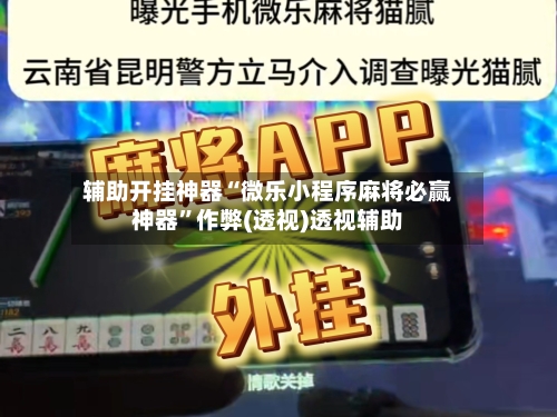 辅助开挂神器“微乐小程序麻将必赢神器”作弊(透视)透视辅助-第1张图片