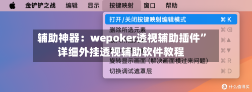 辅助神器：wepoker透视辅助插件”详细外挂透视辅助软件教程-第2张图片